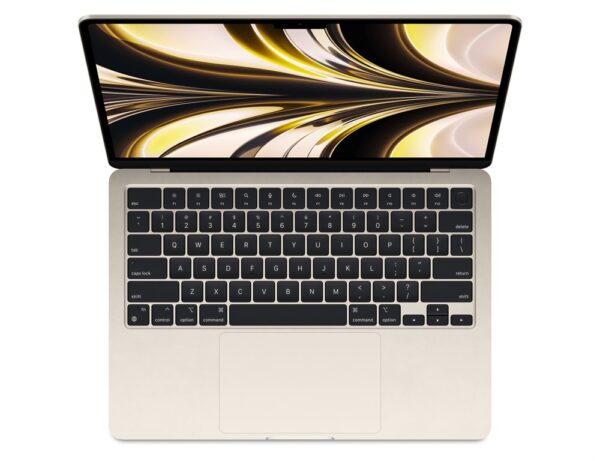 Apple MacBook Air 13 2022, M2 (8c CPU, 10c GPU), RAM 24 ГБ, SSD 1 ТБ, Apple graphics 10-core, macOS, английская раcкладка (KB-US), Starlight (Сияющая звезда), Z15Z000TS