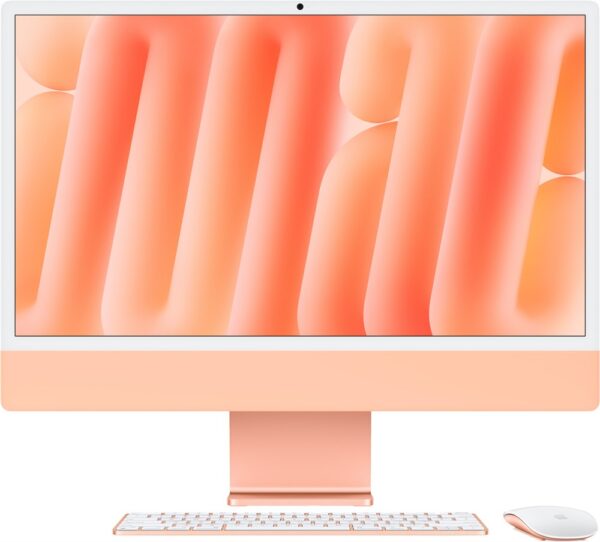 Apple iMac 24 2024, M4 (10c CPU, 10с GPU), RAM 16 ГБ, SSD 1 ТБ (1024 ГБ), русская раcкладка (KB-RS), Orange (Оранжевый), Part Num, Standard glass